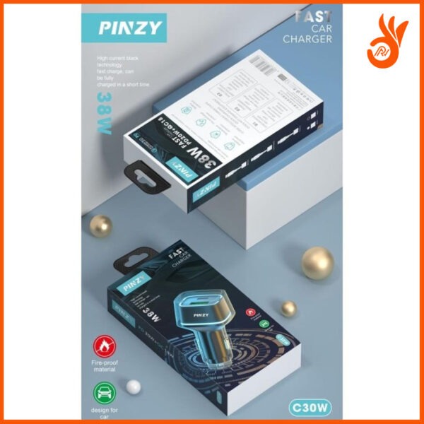 PINZY C30W,PD20W Car Charger for Quick - Image 2
