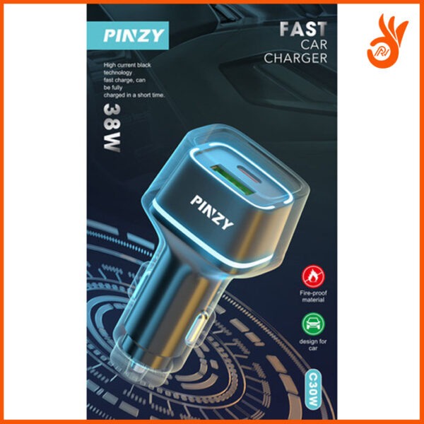 PINZY C30W,PD20W Car Charger for Quick