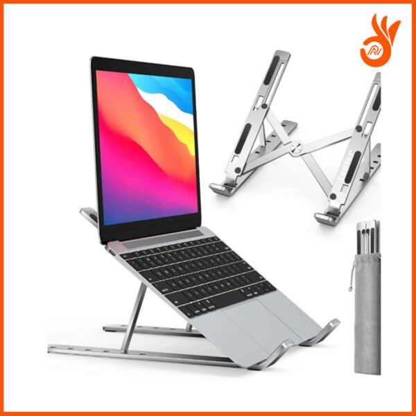 Adjustable Stainless Steel Laptop Stand - Image 3