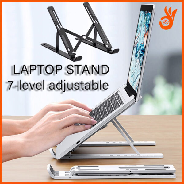 Adjustable Stainless Steel Laptop Stand - Image 4