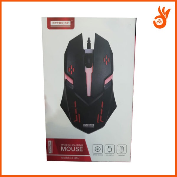 Porch CS-85U Wired Mouse – Ergonomic USB Mouse - Image 2
