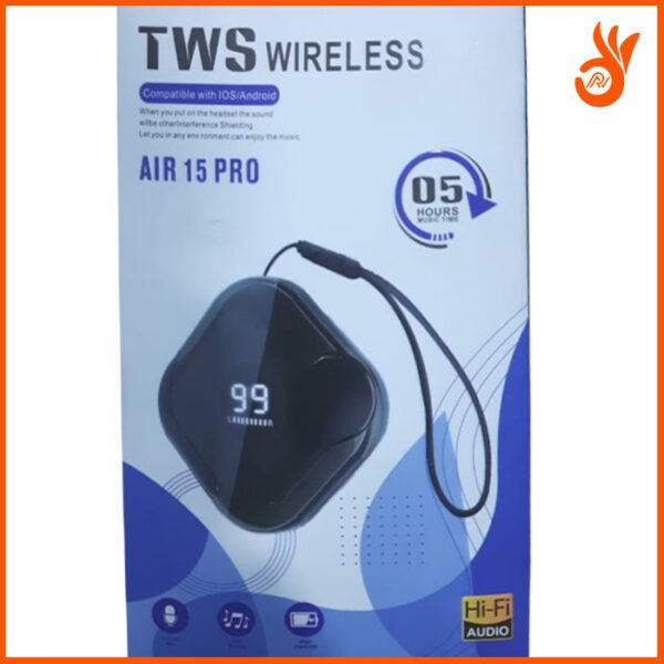 TWS Wireless Air 15 Pro – Bluetooth Earbuds