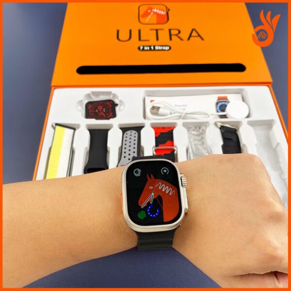 Ultra 7 in 1 Straps Smart Watch - BIG 2.01