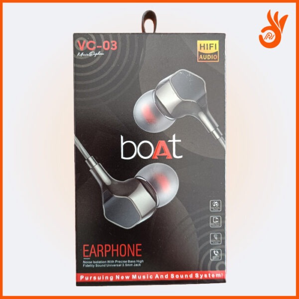 VC-03 Boat Silicone Earphones Noise Isolation