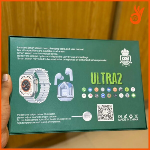 Crown S300 Ultra 2 Smart Watch with AirPods - Image 4