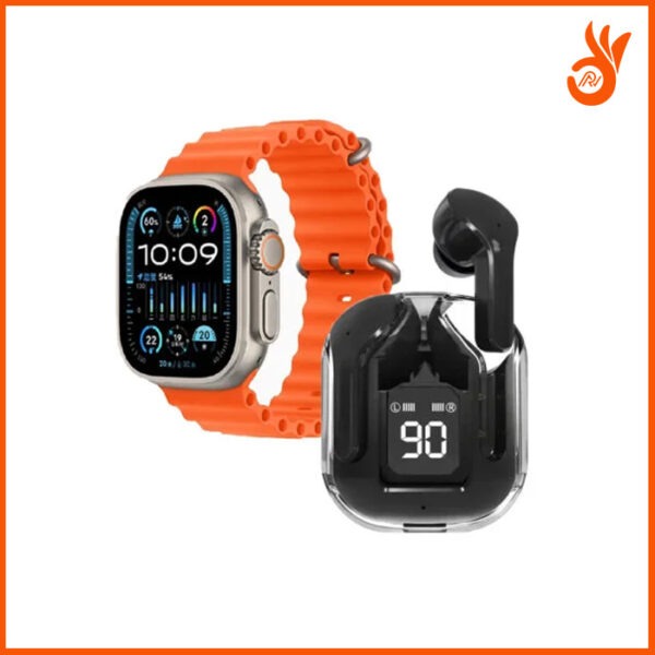 Crown S300 Ultra 2 Smart Watch with AirPods - Image 2