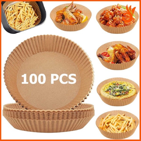 100pcs Air Fryer Disposable Paper Liner - Image 3