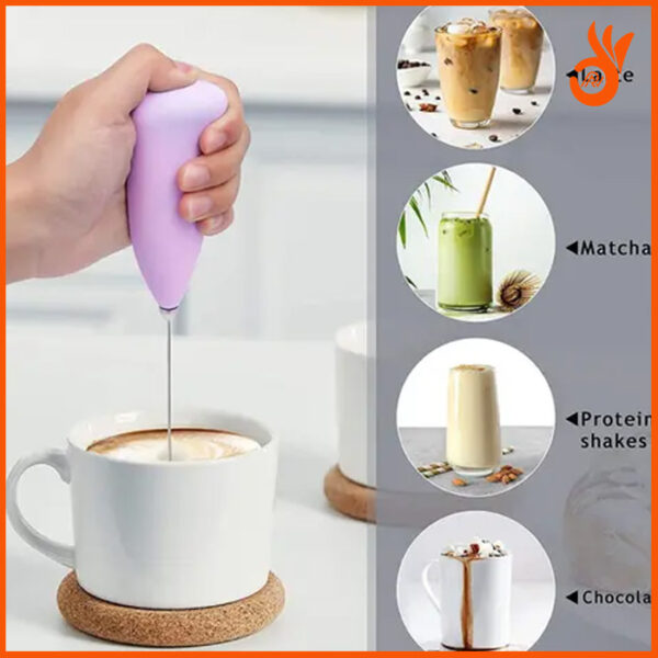 Modern mini portable egg coffee beater - Image 3