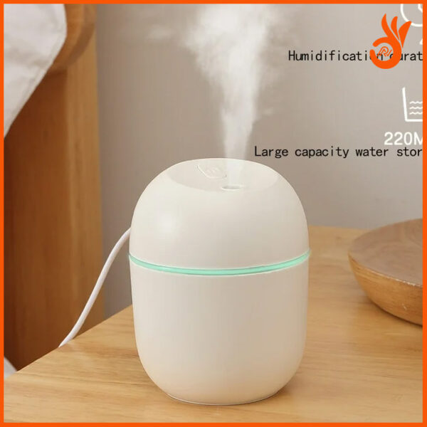 Portable Colorful Egg Humidifier - USB Powered - Image 2