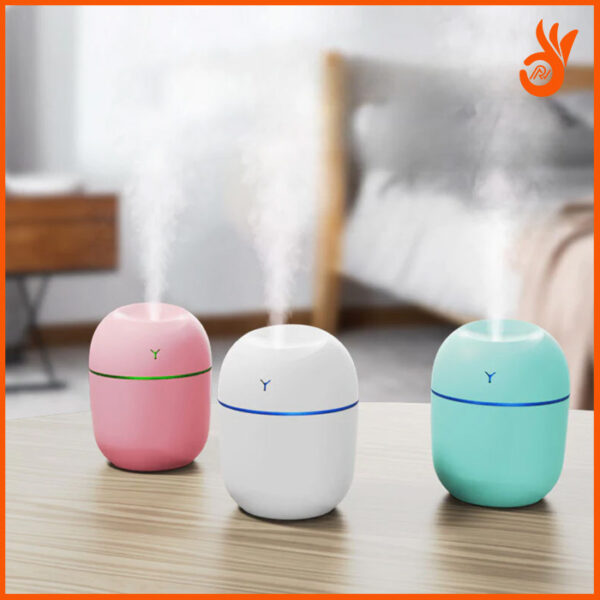 Portable Colorful Egg Humidifier - USB Powered